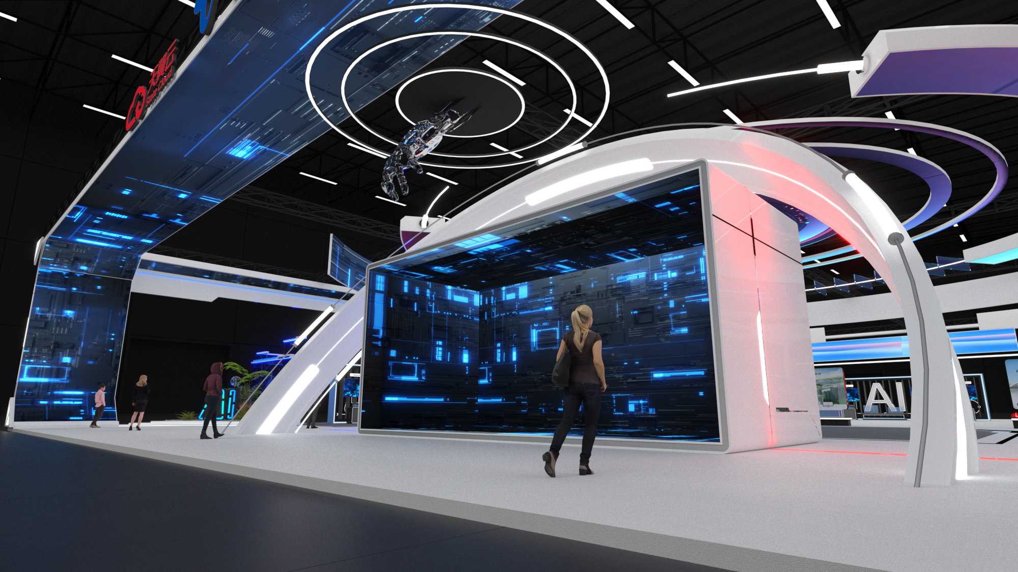 中国电信展台-4