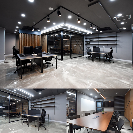 简约黑白色调，27 平米办公室设计魅力-1