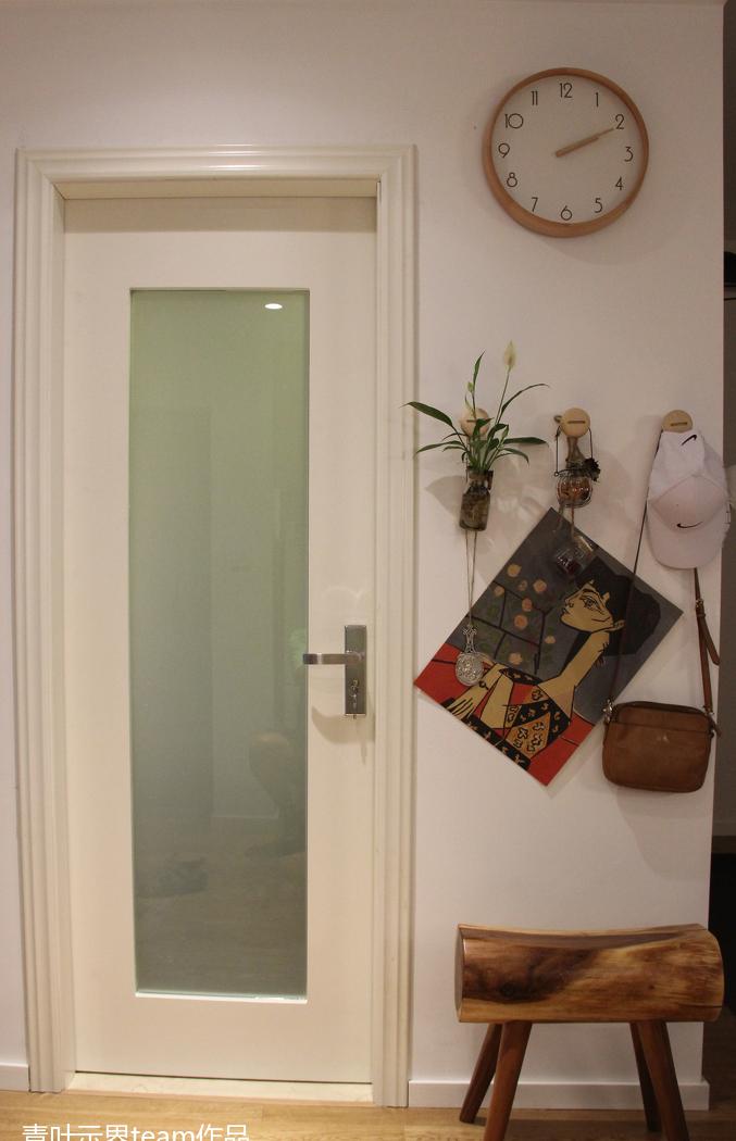 10 公分实木厚板床头柜,85 平米小户型大改造-29