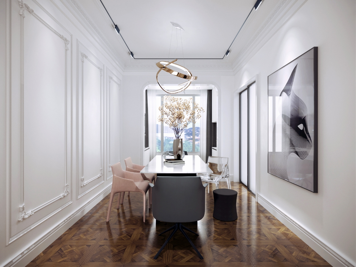 现代法式空间，温馨浪漫的简约艺术-7