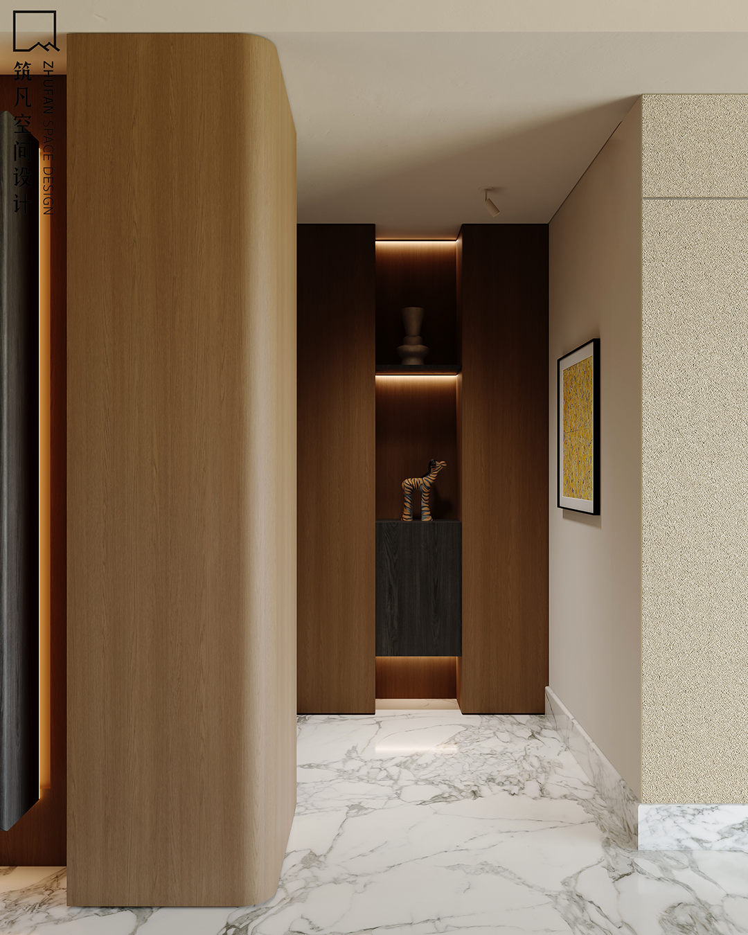 首发|筑凡设计沉稳克制精致空间里的四季浪漫-28