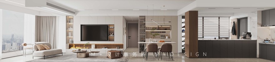 140㎡三房现代风丨中国长沙丨长沙美加空间创意设计事务所-4