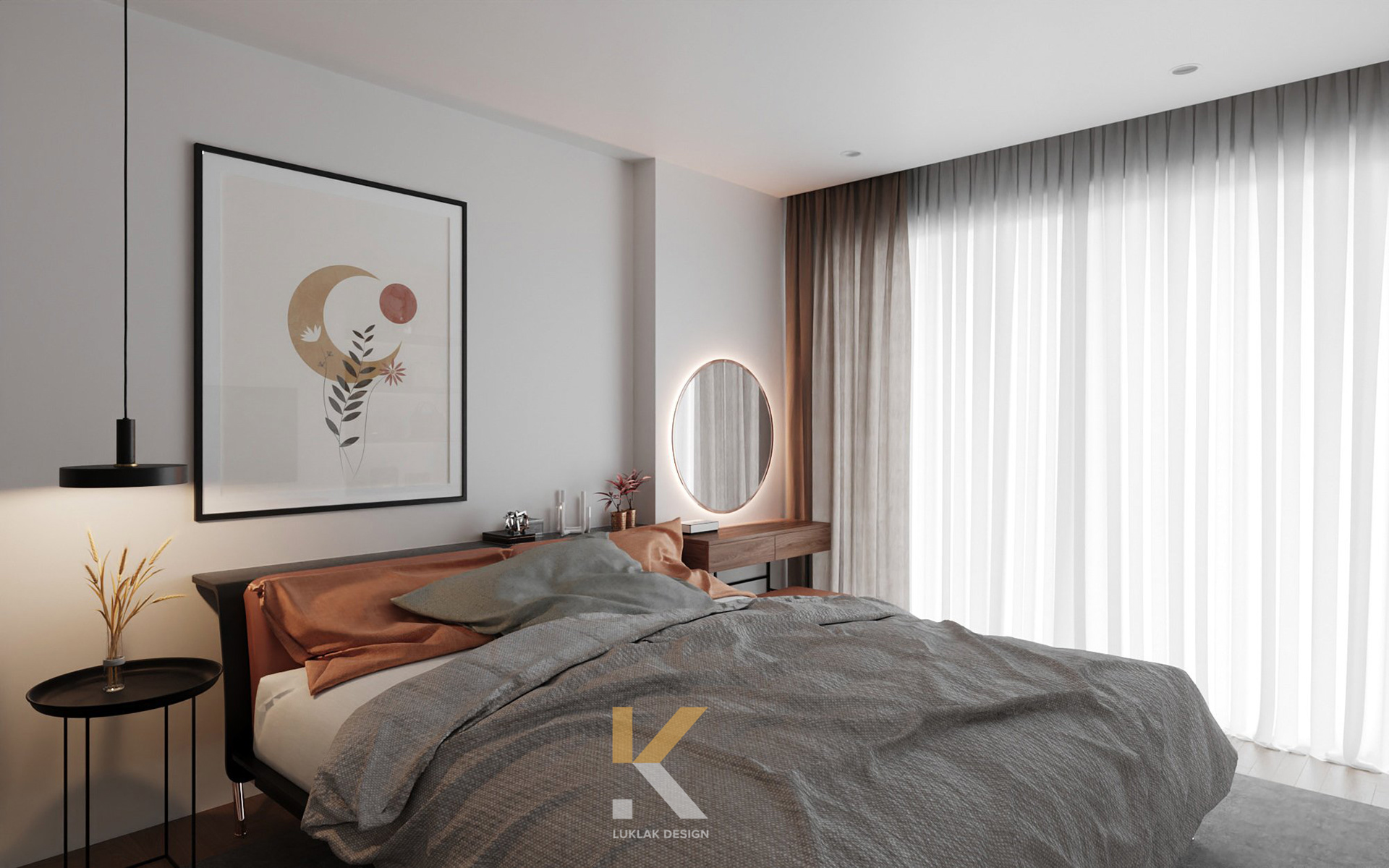 柔美白色系公寓设计-11