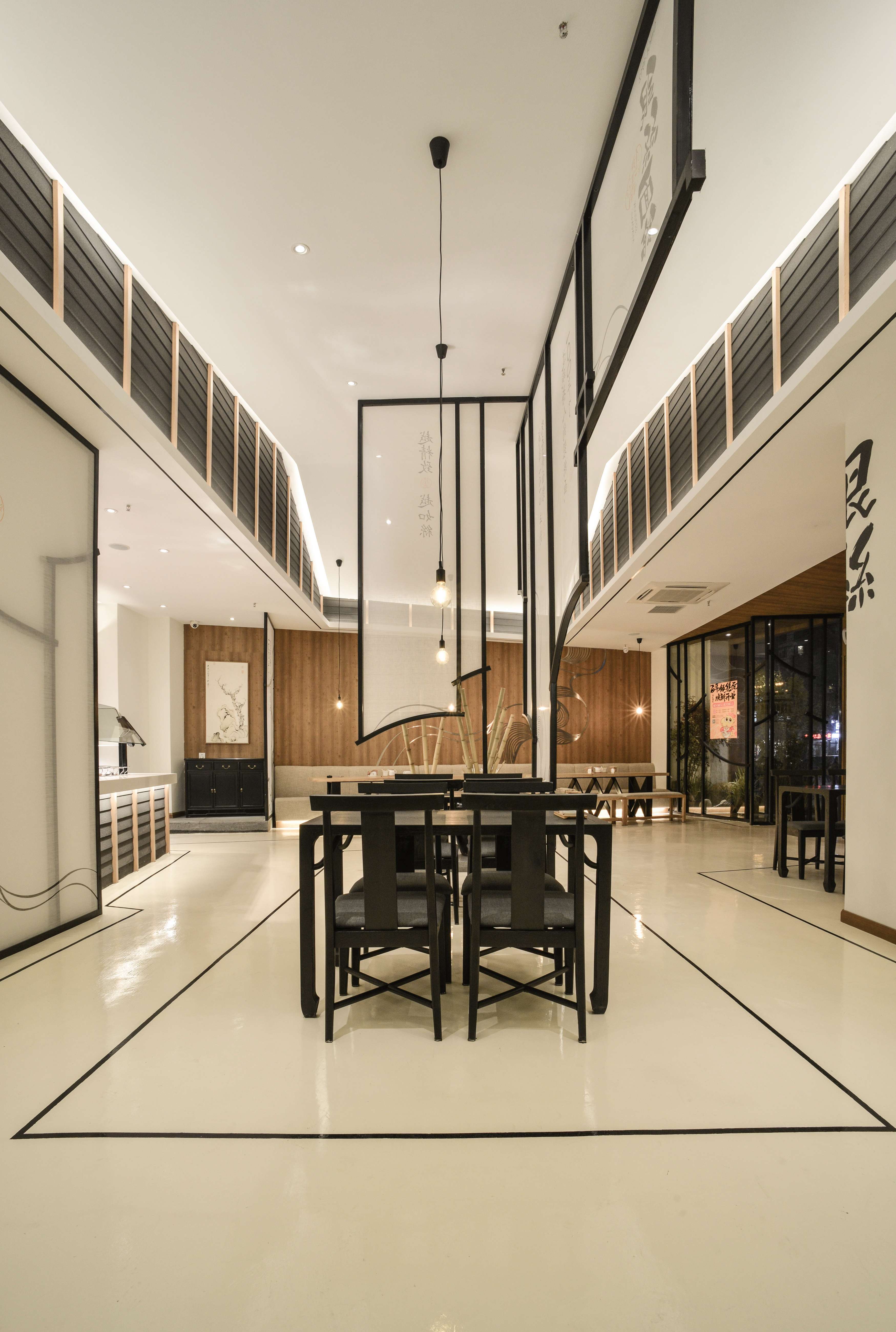 江南古韵融入银丝面馆——伊江南银丝面馆设计-2