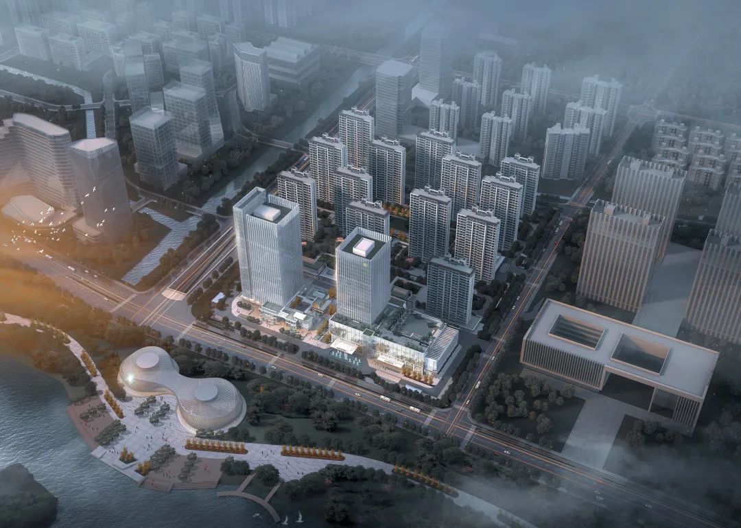 杭州钱塘新区“望金沙”城市综合体,打造高品质现代简约空间-18