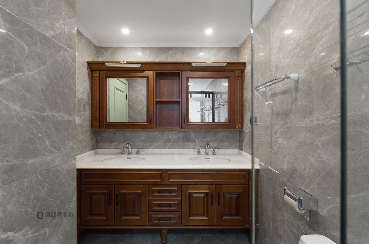 重庆北大资源悦来 220 平叠拼别墅现代美式装修设计-26