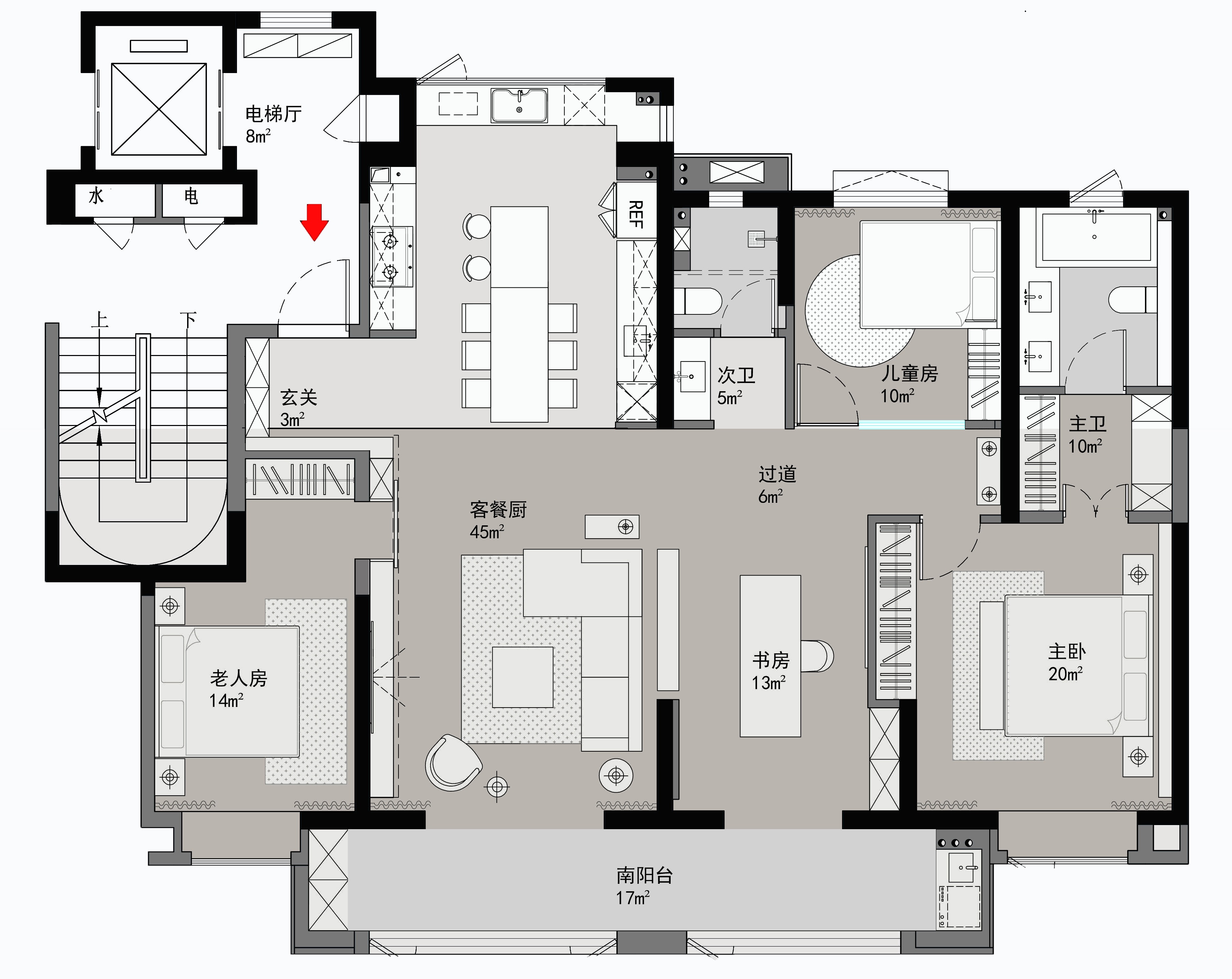 简洁的家新城水木清华 3 期丨铭筑装饰-23