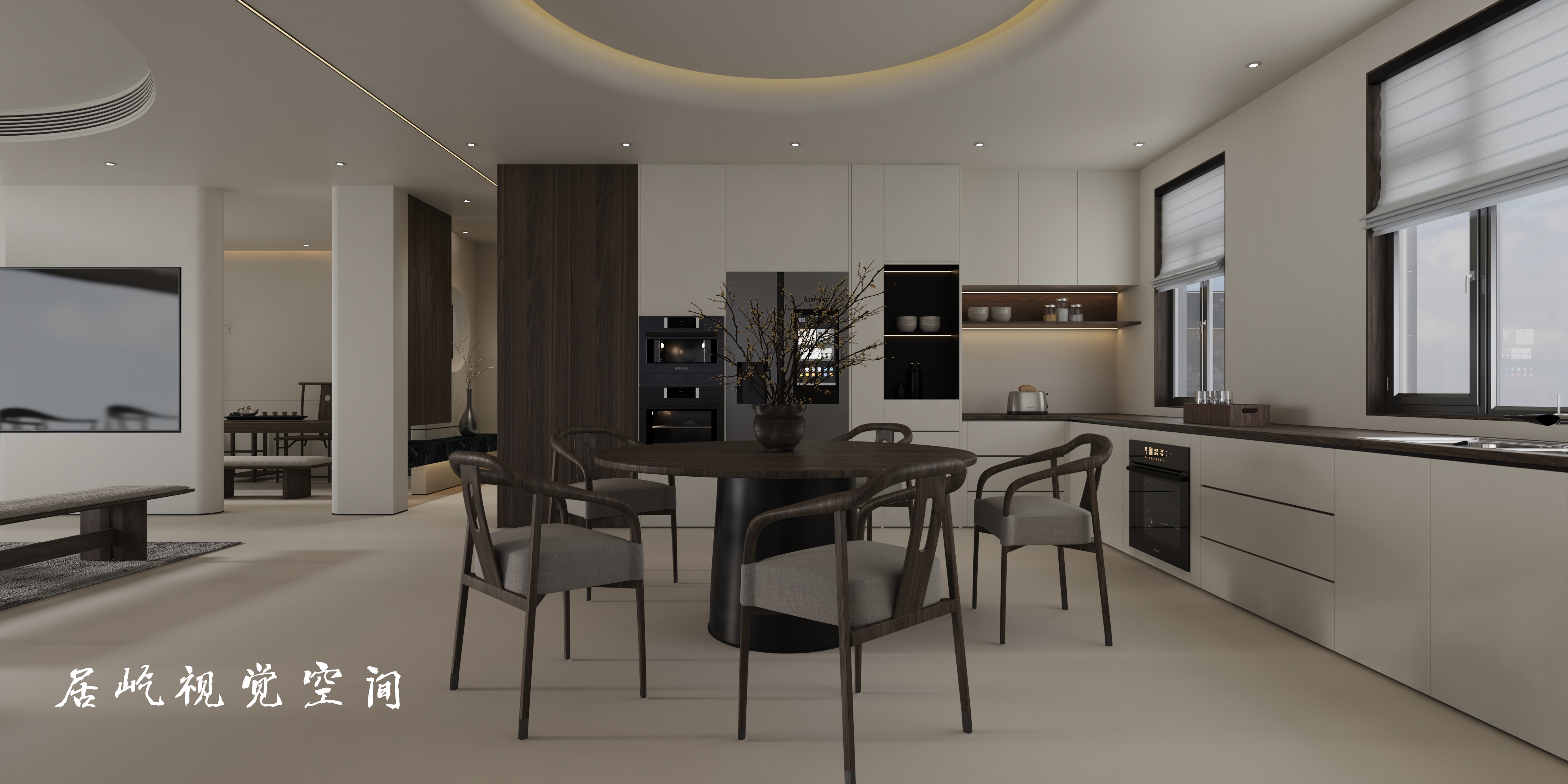 240平中式极简混搭  ～承接效果图制作-5