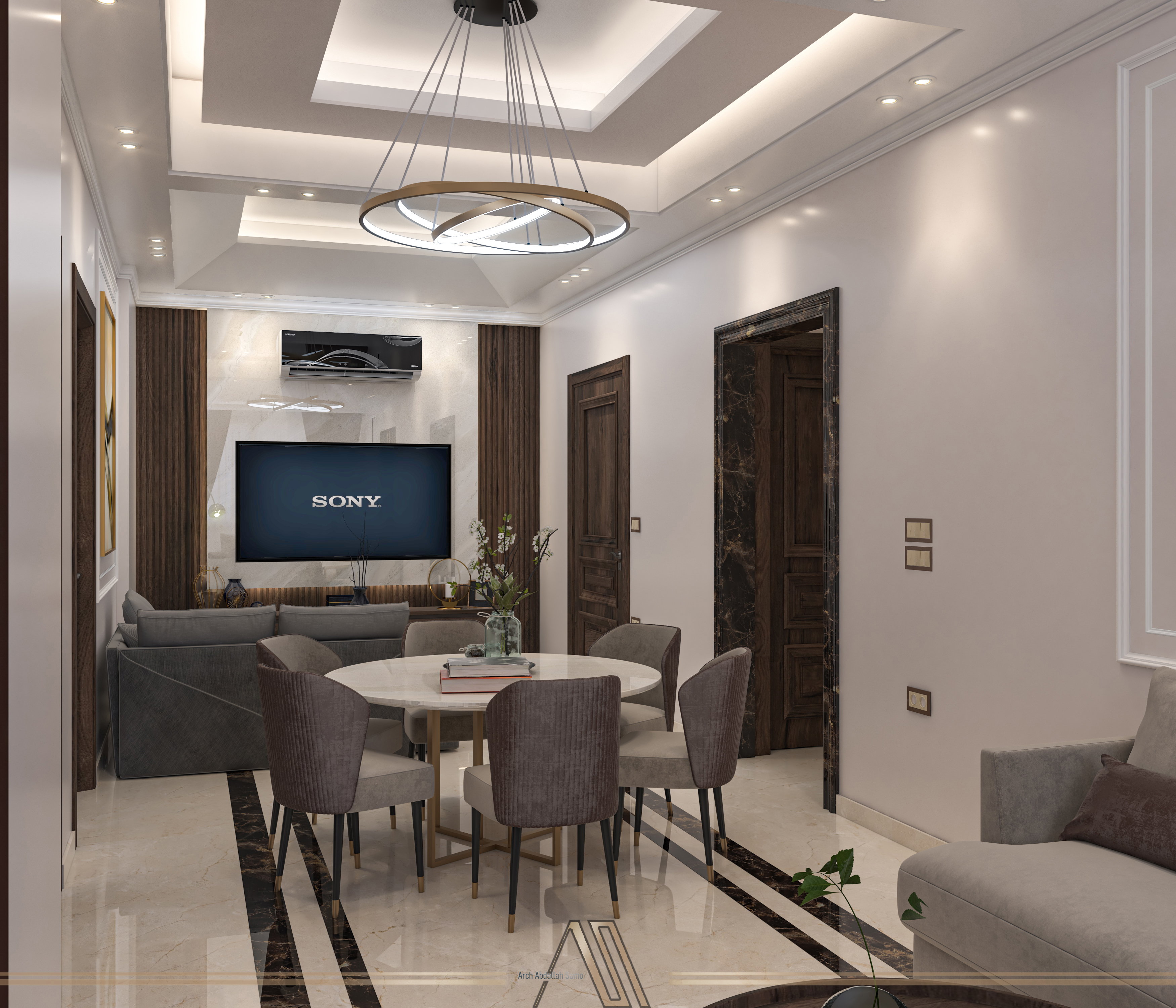 Project 45 家居设计客厅丨叙利亚大马士革丨Samo Design Arcade-5