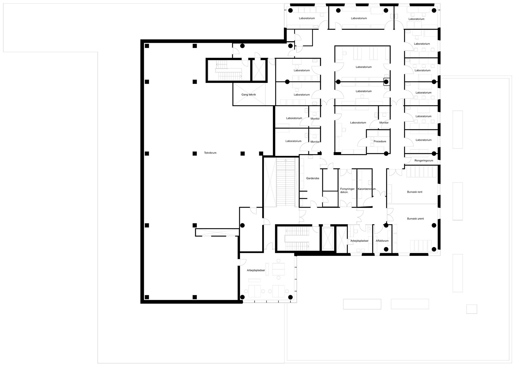 丹麦 Bispedjerg 医院实验室和后勤楼丨Mikkelsen Architects-69