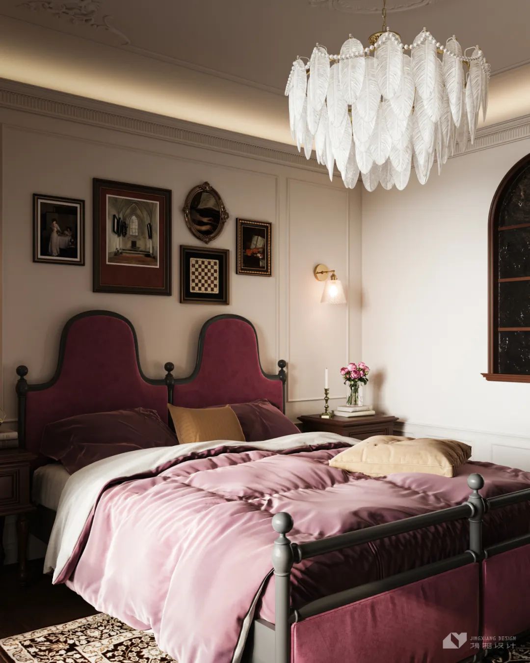 深圳金地翠堤湾法式复古住宅设计丨中国深圳丨深圳境相设计-38