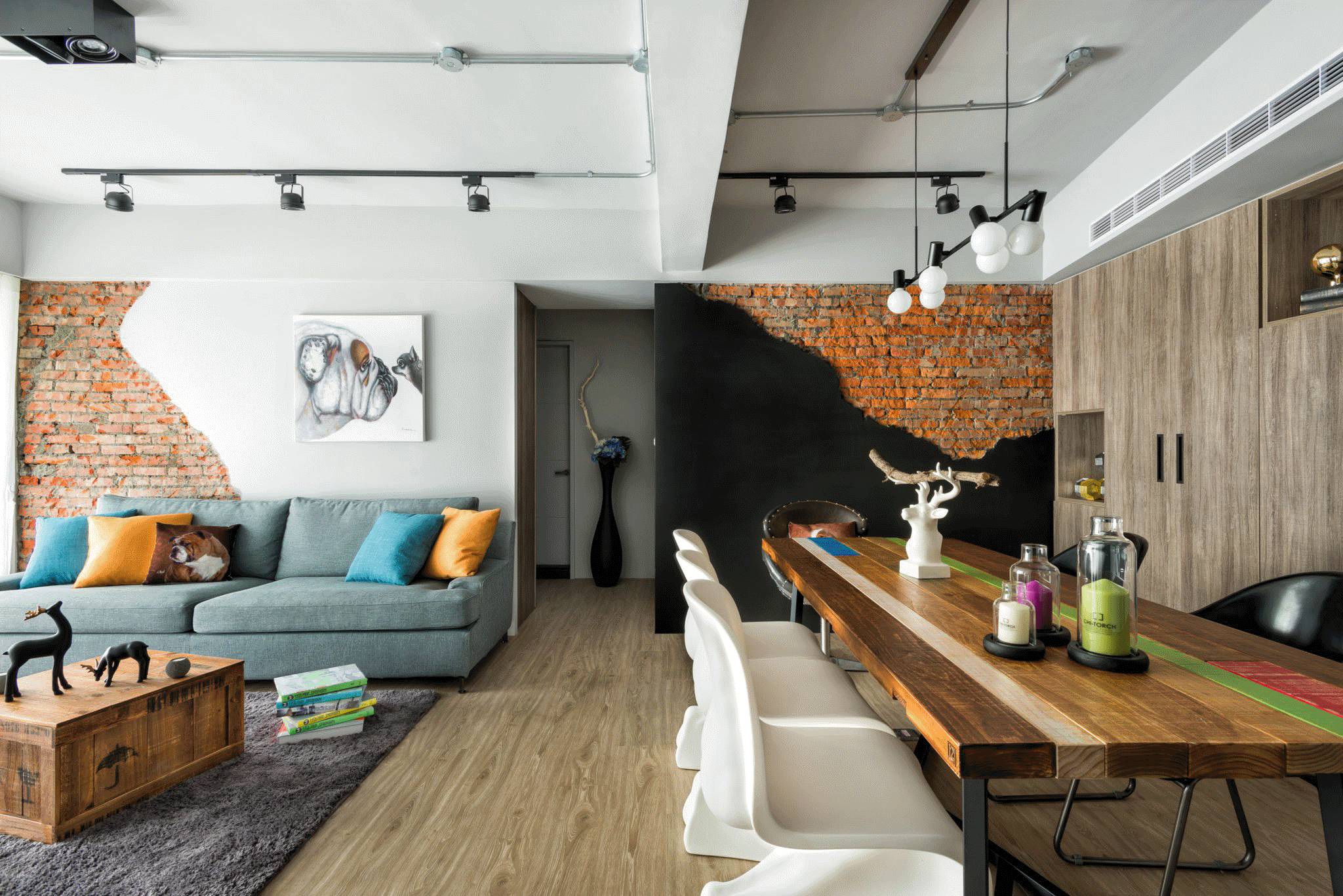 现代仿古砖住宅设计-2