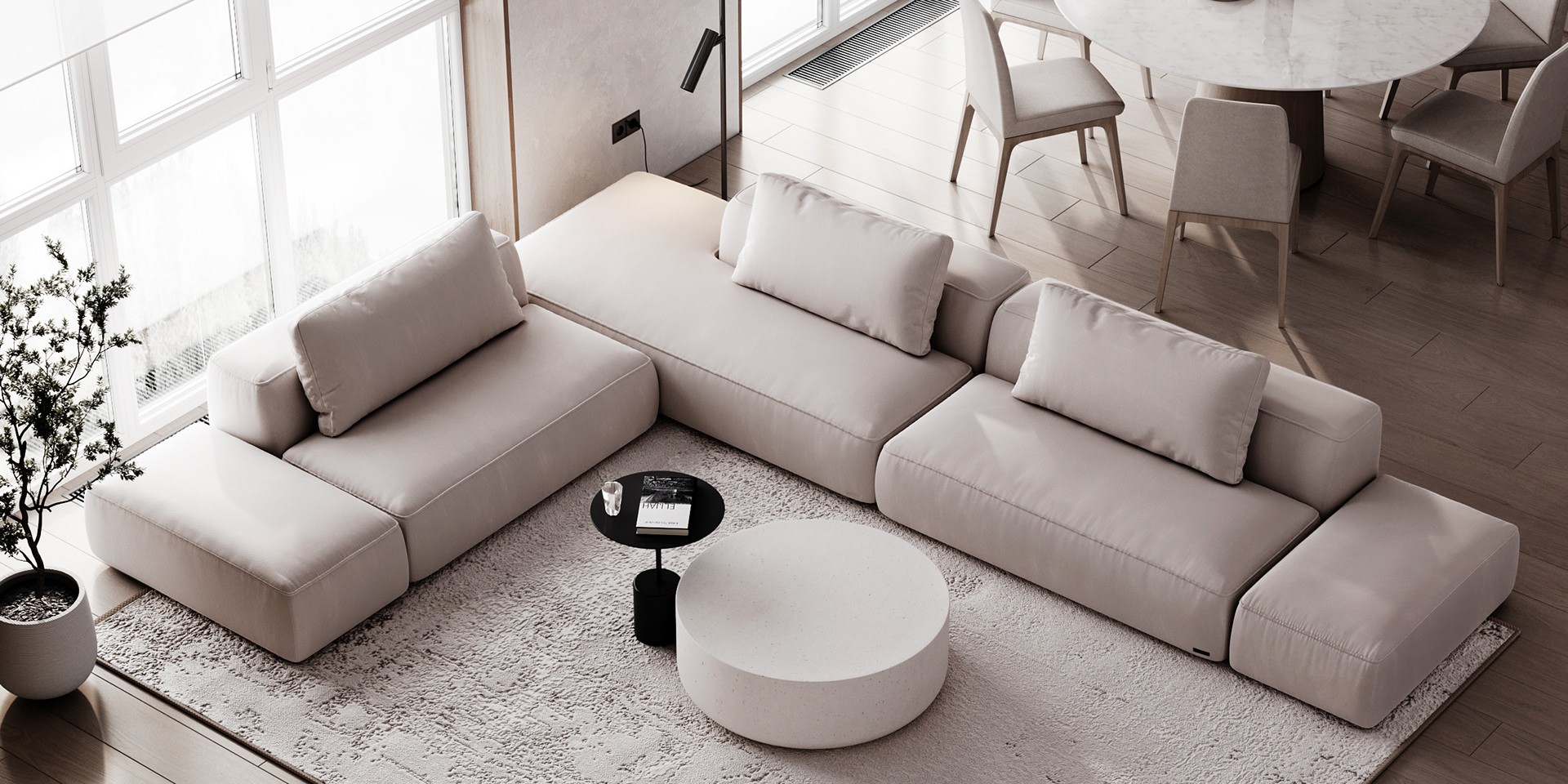 73㎡浅色系公寓设计 既舒适又温馨！-7