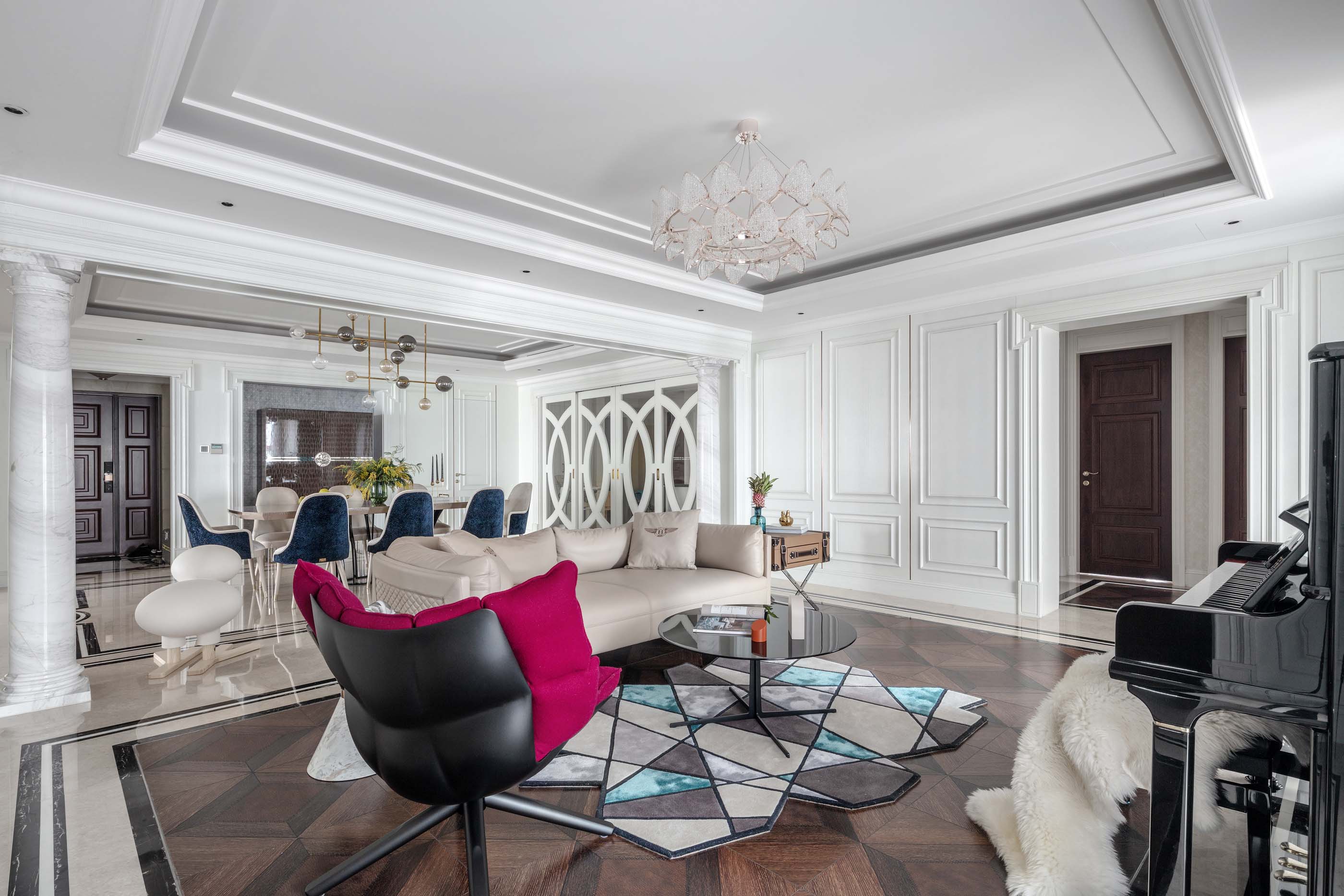 上海黄埔滩名苑 320 平米轻奢空间设计-19