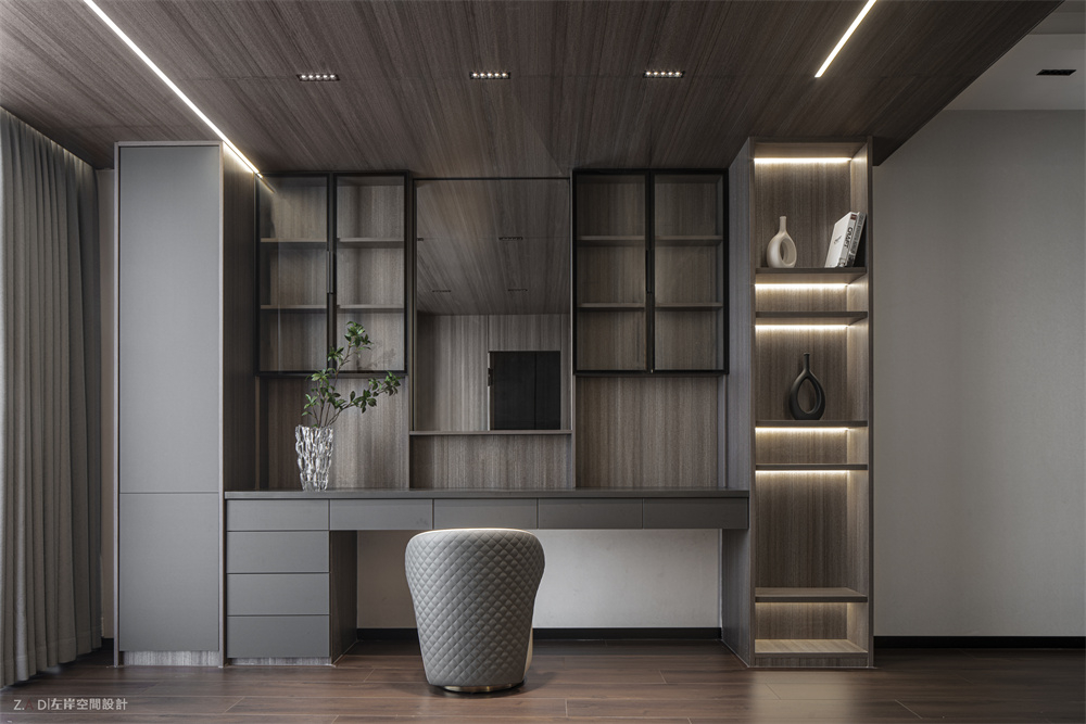 黑金设计师概念风别墅空间设计丨中国揭阳丨左岸空间设计-23