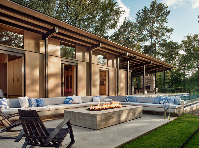 德州松林泳池现代宅-7