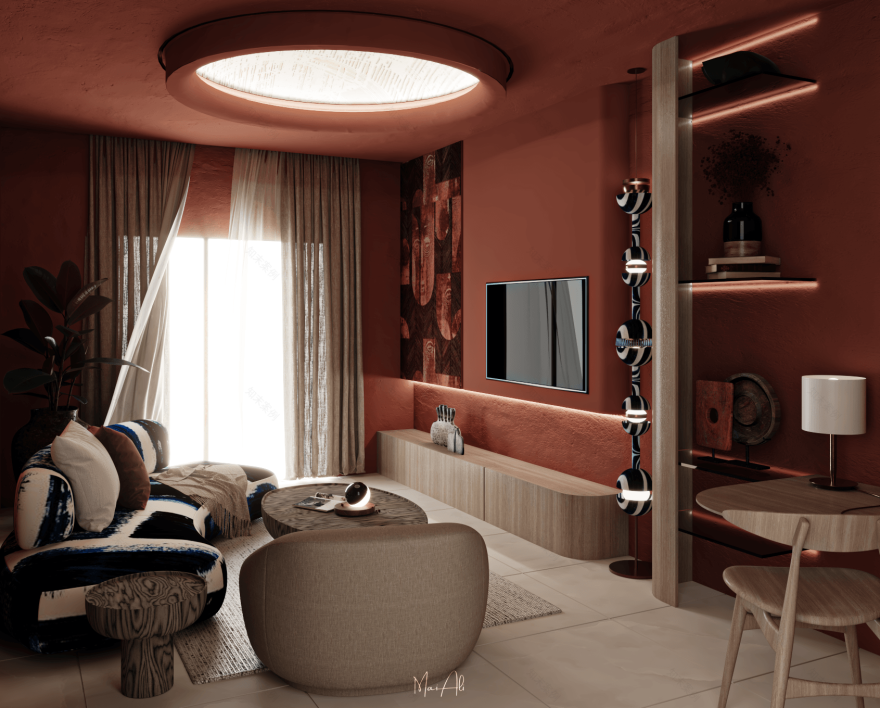 非洲套房内生活区域室内设计-9