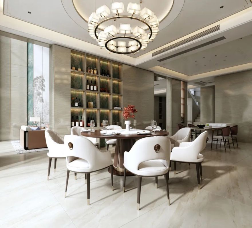 720㎡新中式别墅丨碧桂园丨中国湖南丨纵向·空间设计-17