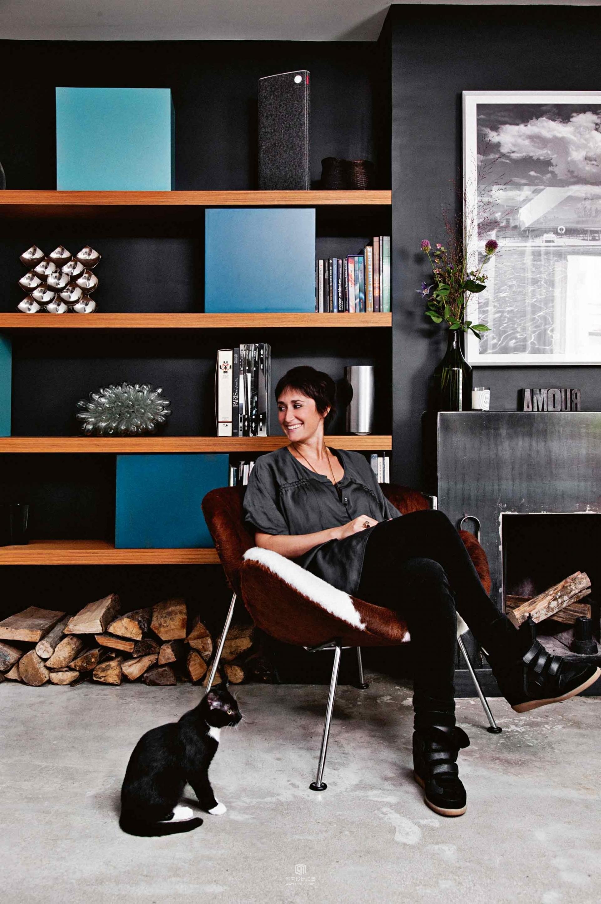 设计师夫妇黑色空间的戏法Isabelle、Matthieu-5