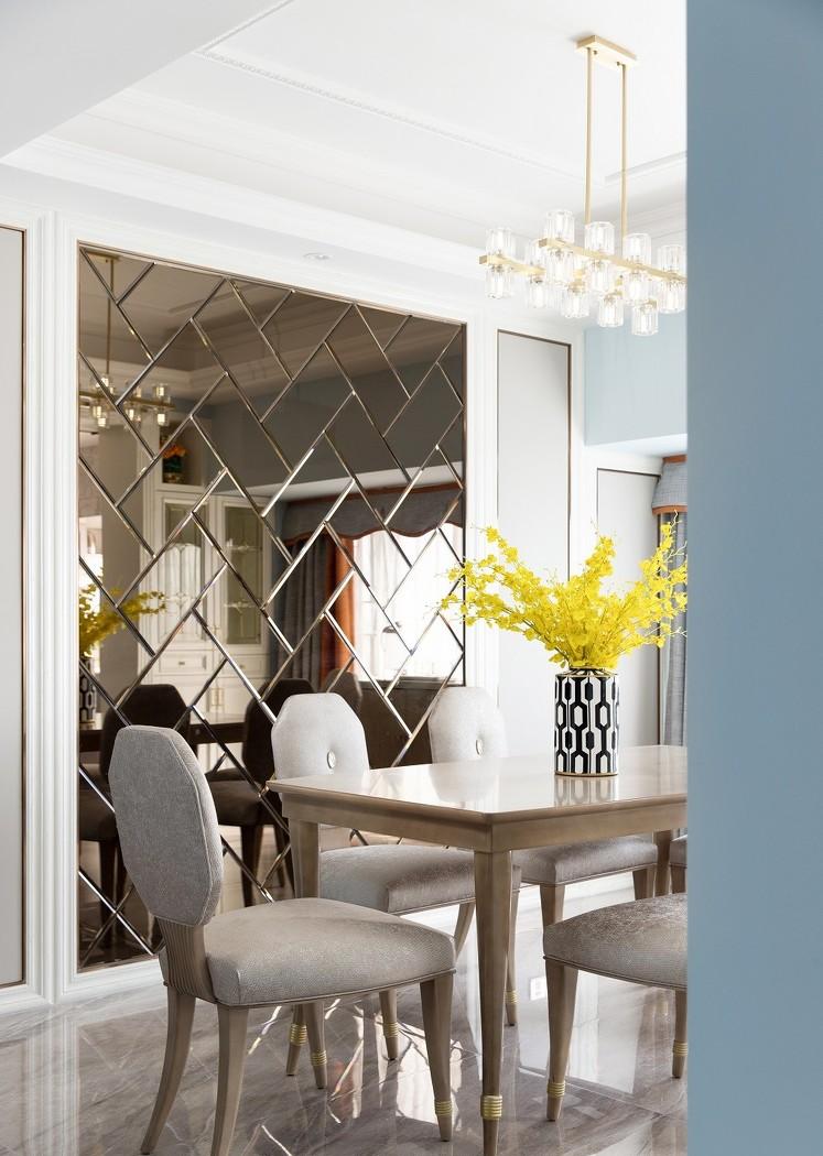 现代摩登美式轻奢家居,玩转平层空间设计-24