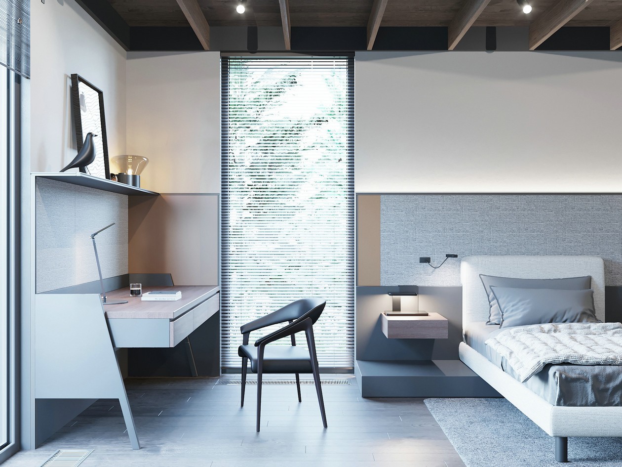 200平米的卧室和洗手间设计！-12