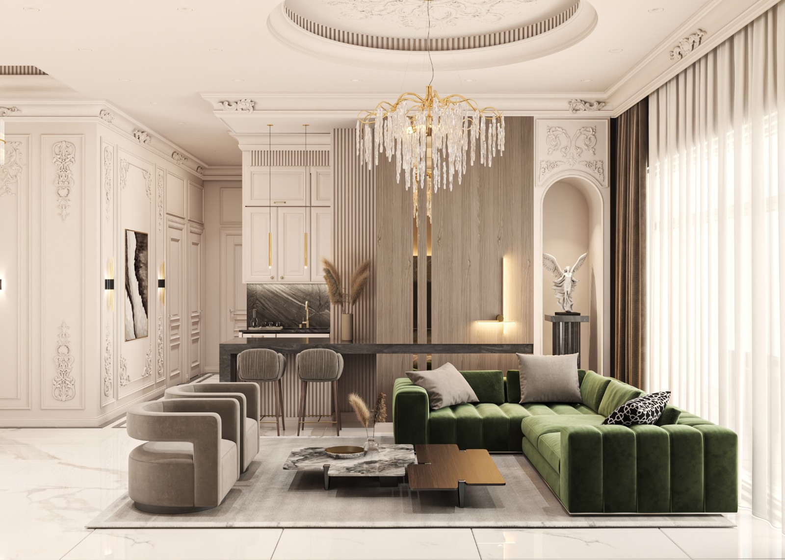 新古典主义客厅丨Palestine-7