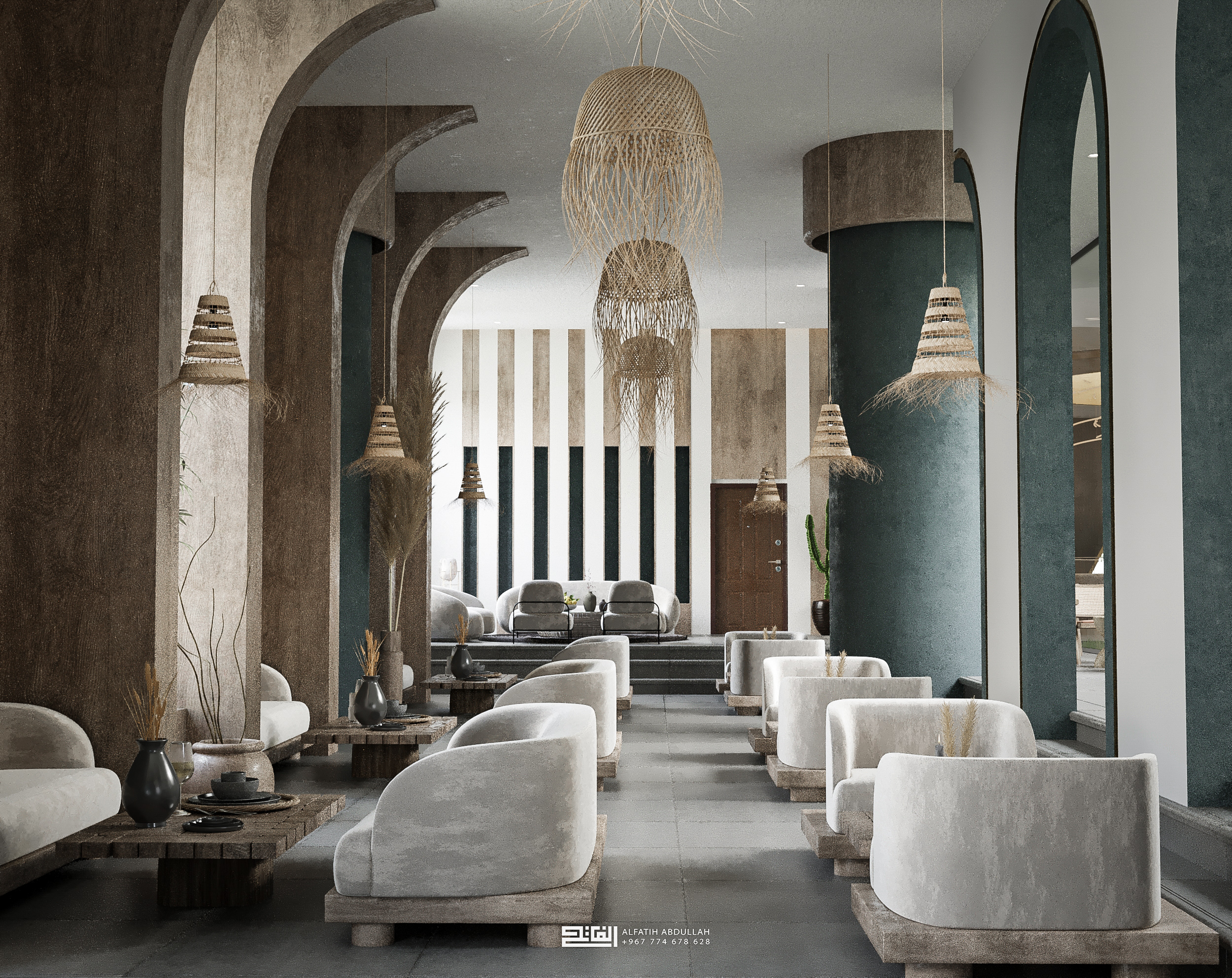 Suhail 酒店餐厅和接待处设计丨也门-8