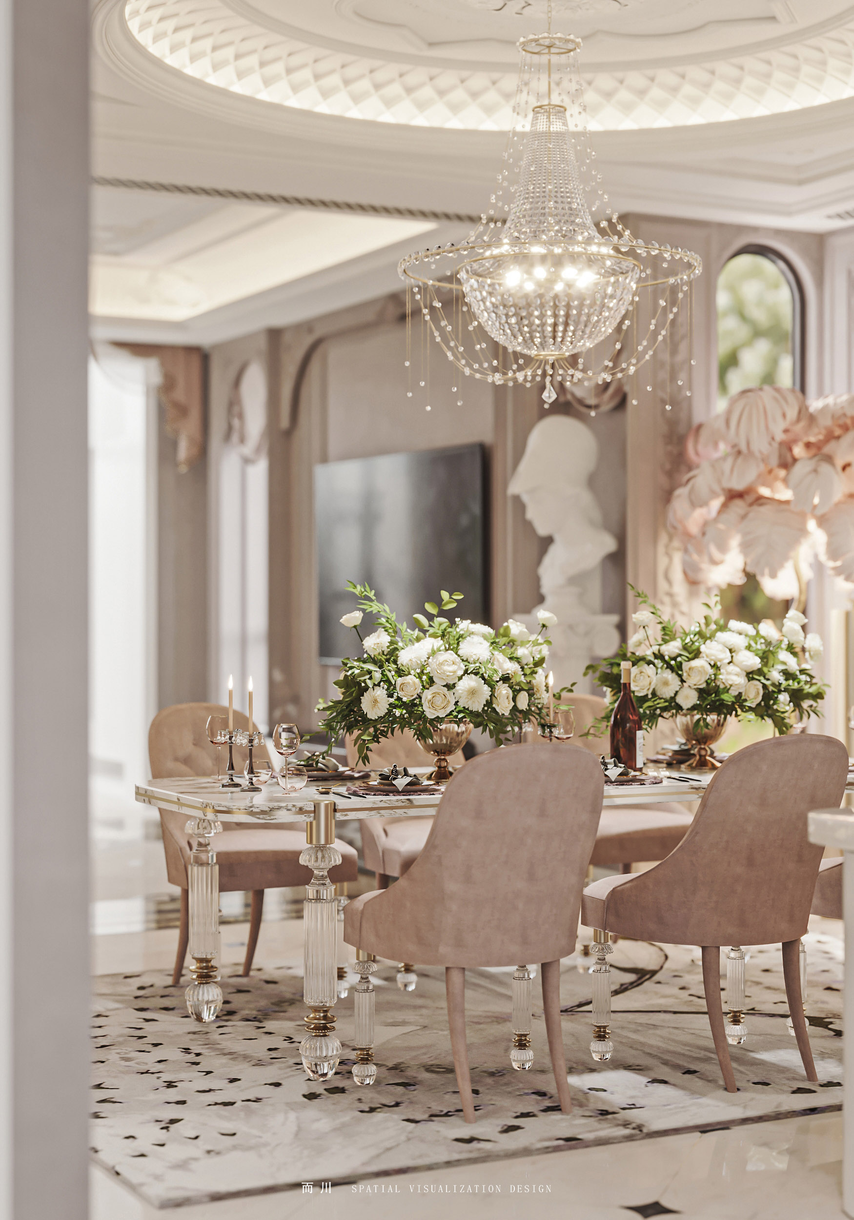 奶油法式丨魔方空间设计-12