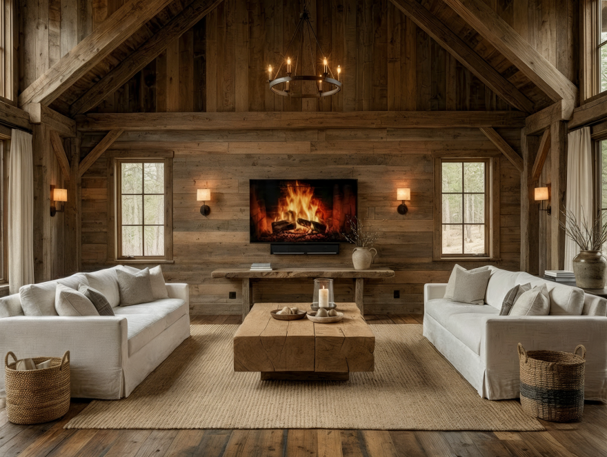 Rustic Style Livingroom(乡村风格客厅)丨Mostafa Qurtam-12