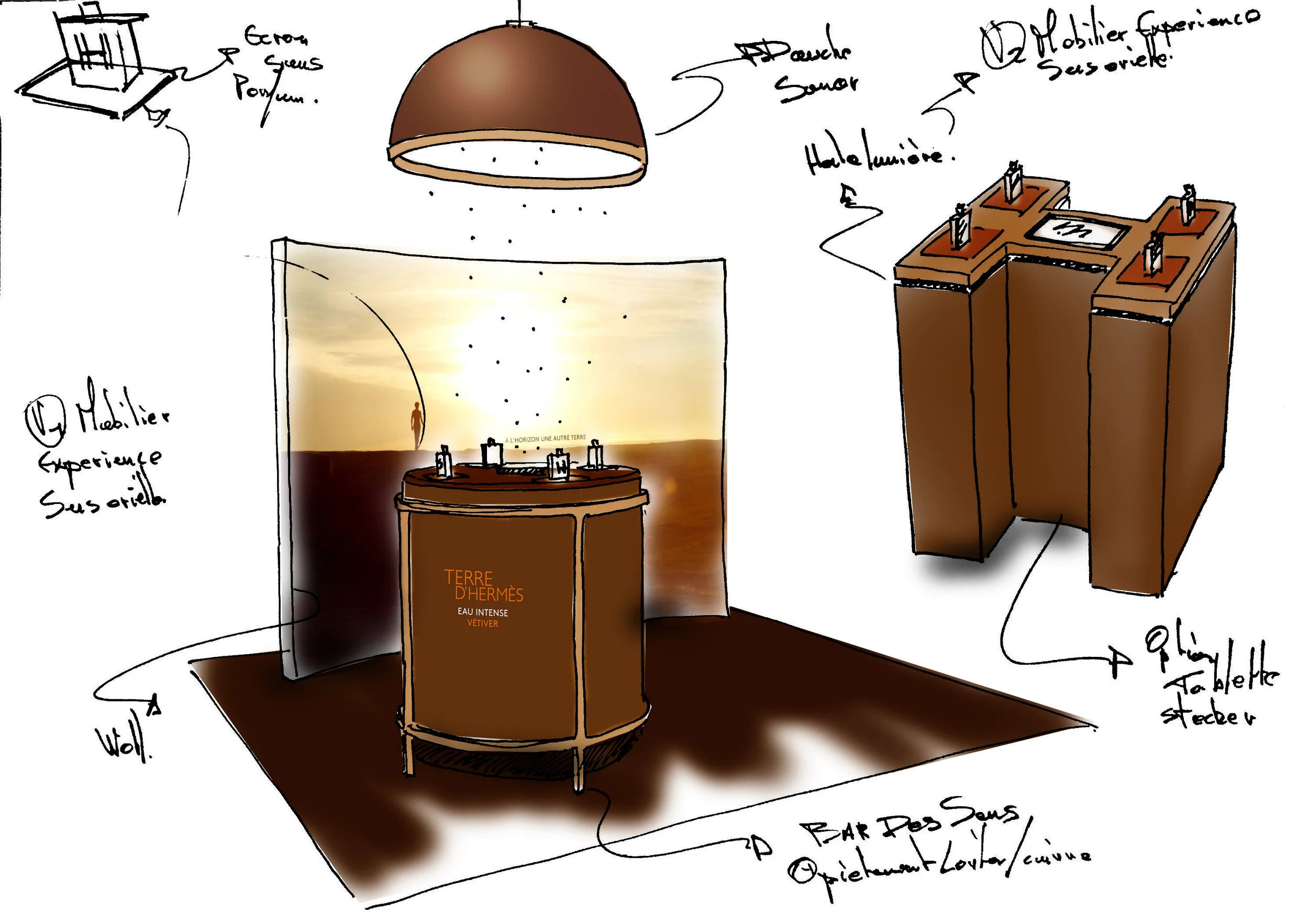 爱马仕零售空间设计体验及香水展柜项目丨Studiolouismorgan-4