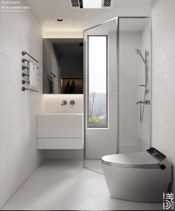 纯白与木色完美平衡,天然肌理邂逅简约线条,诠释意式极简静谧之家丨深圳漾空间设计有限公司-79