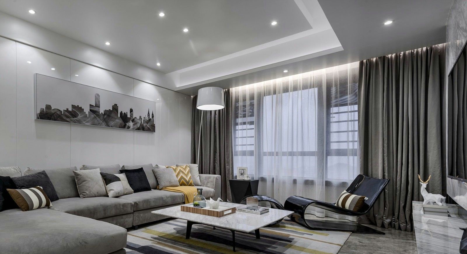 福建长乐 141㎡现代简约纯 SE 空间，美度装饰设计展现生活品质-3