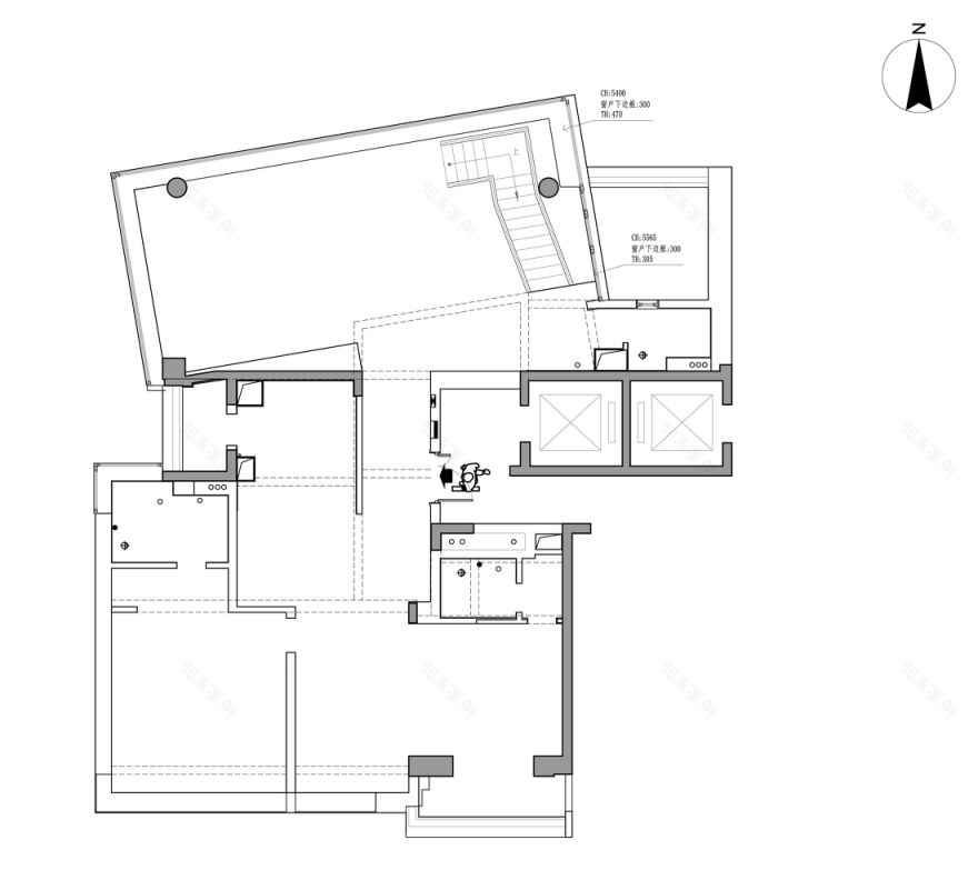 黄浦江边顶层复式丨中国黄浦丨木梵设计-58