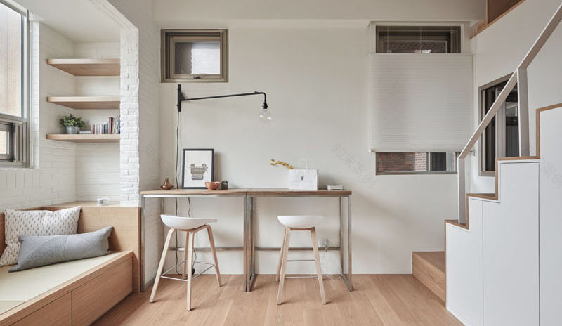 巴西带黑色螺旋楼梯的小公寓丨巴西圣保罗丨建筑师Alan Chu-15