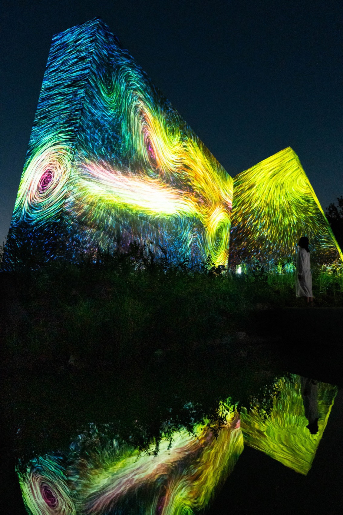 风中耗散之鸟雕塑丨teamLab-23