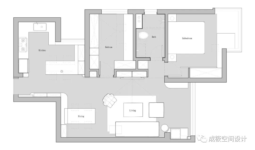 远离喧嚣 · 70 平米精致公寓的设计魅力丨中国上海丨成筱设计-50