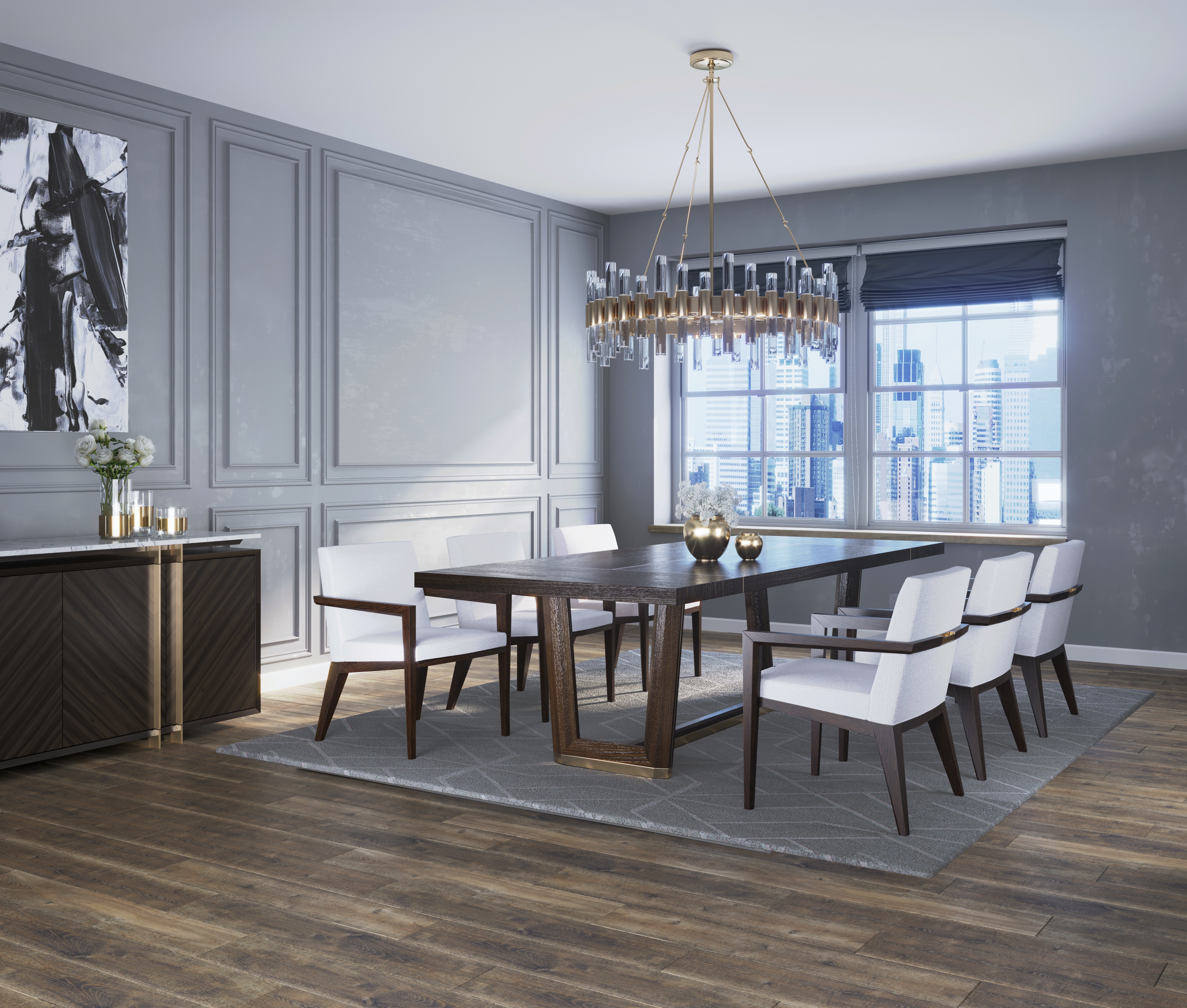 3d renders chairs, sideboards and tables-5