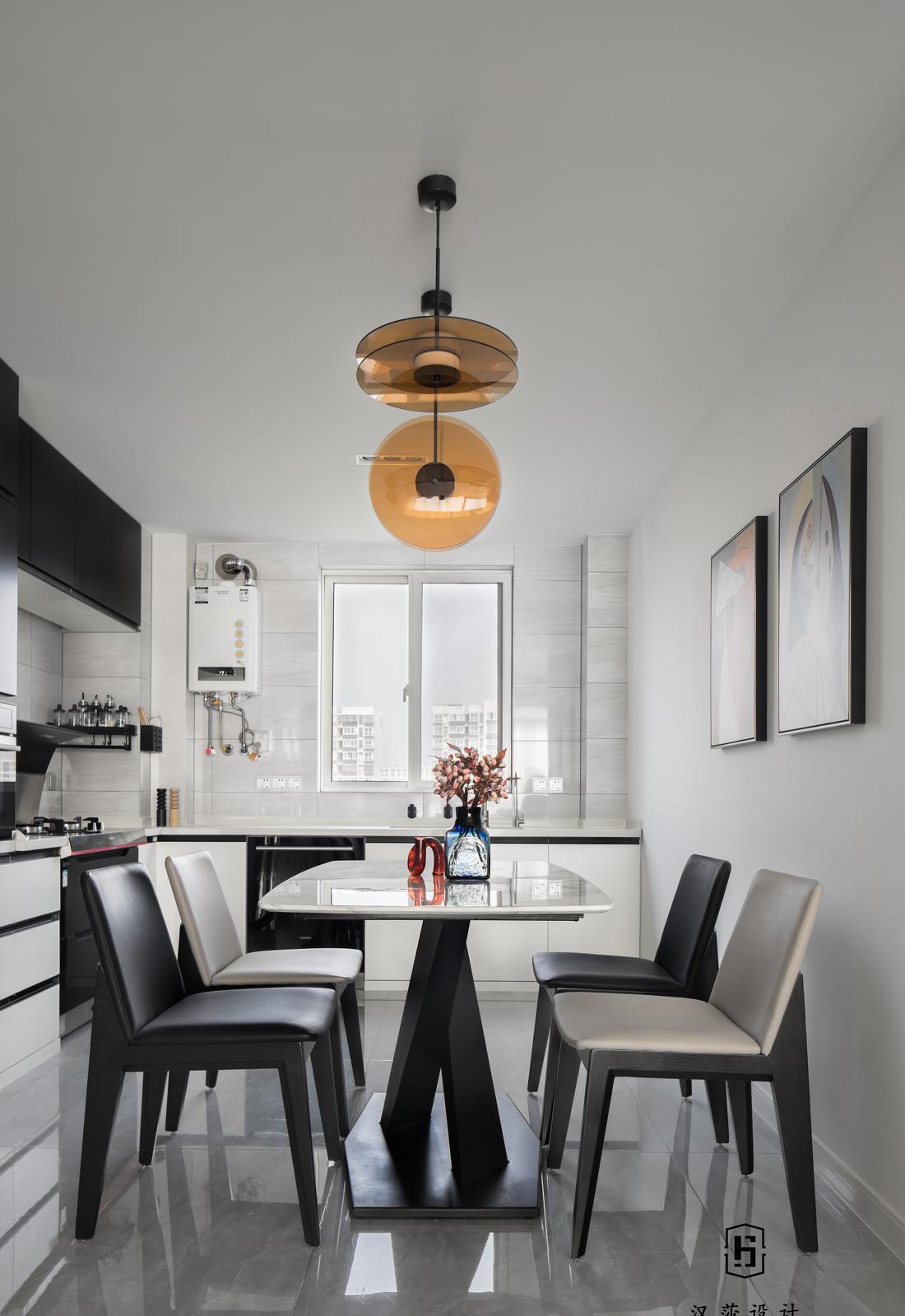 芜湖融悦东方 7 米开间客厅,个性鞋柜与开放式厨房设计-20