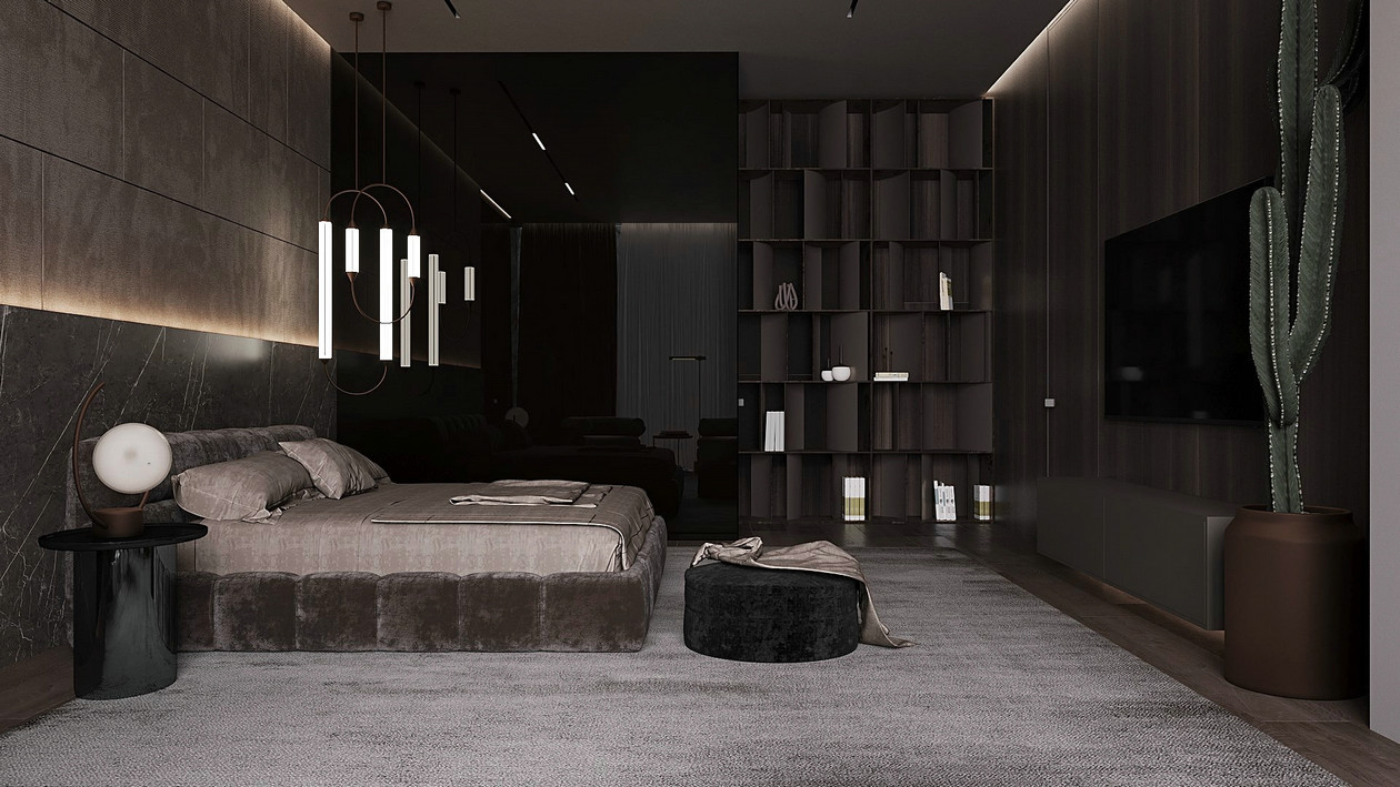 340㎡高级灰别墅设计-15