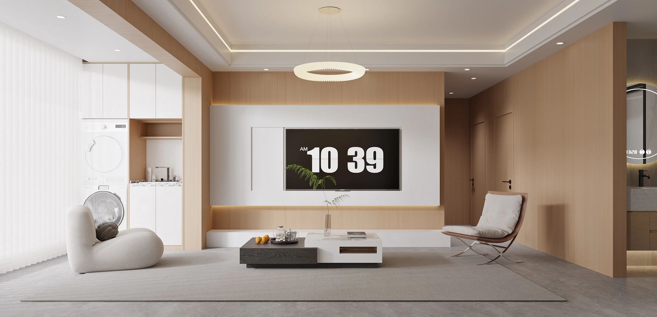 悬浮式电视背景墙设计-25