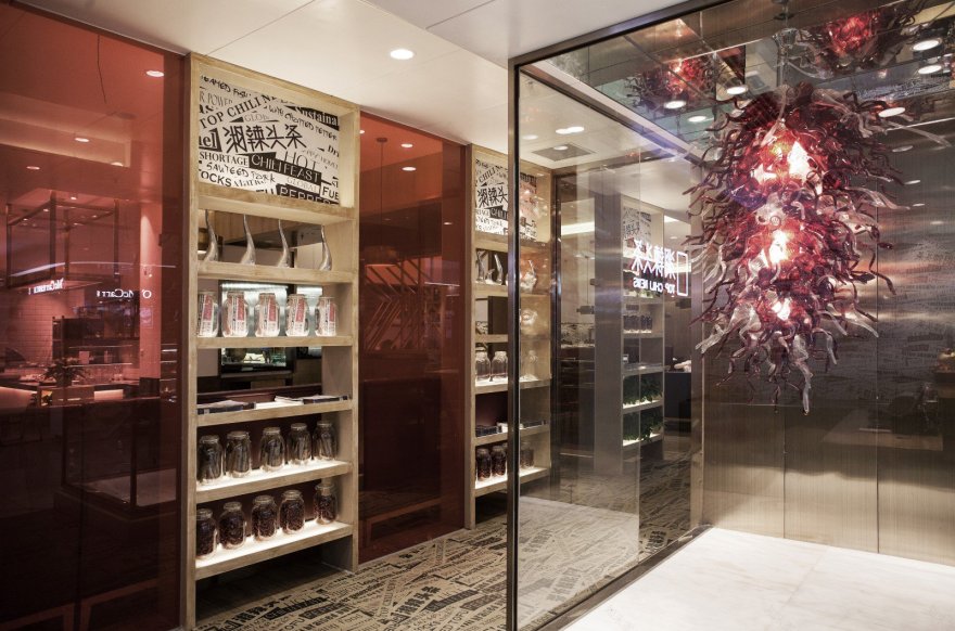 350m²东莞湘辣头条中餐厅 方盒子餐饮设计-7