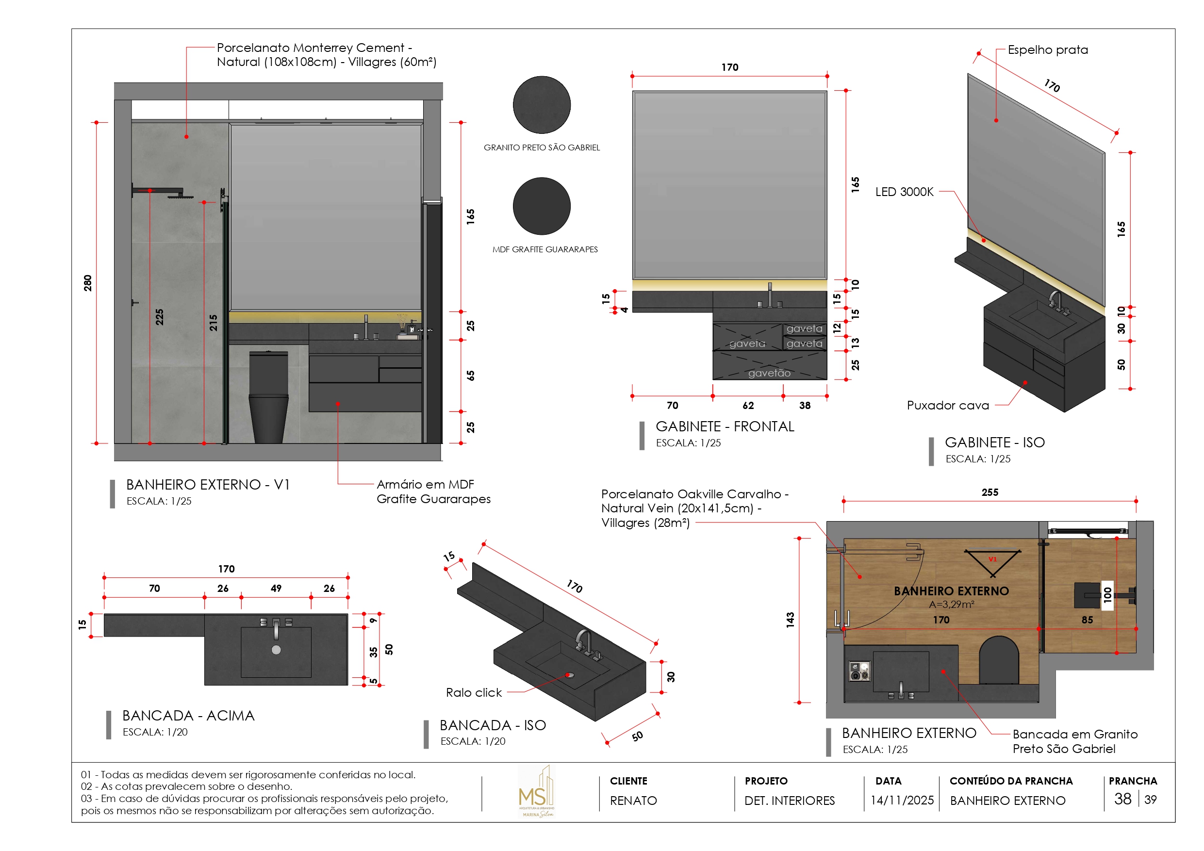 DETALHAMENTO DE INTERIORES CASA R-36