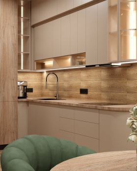 Flat project for the family with a teenager