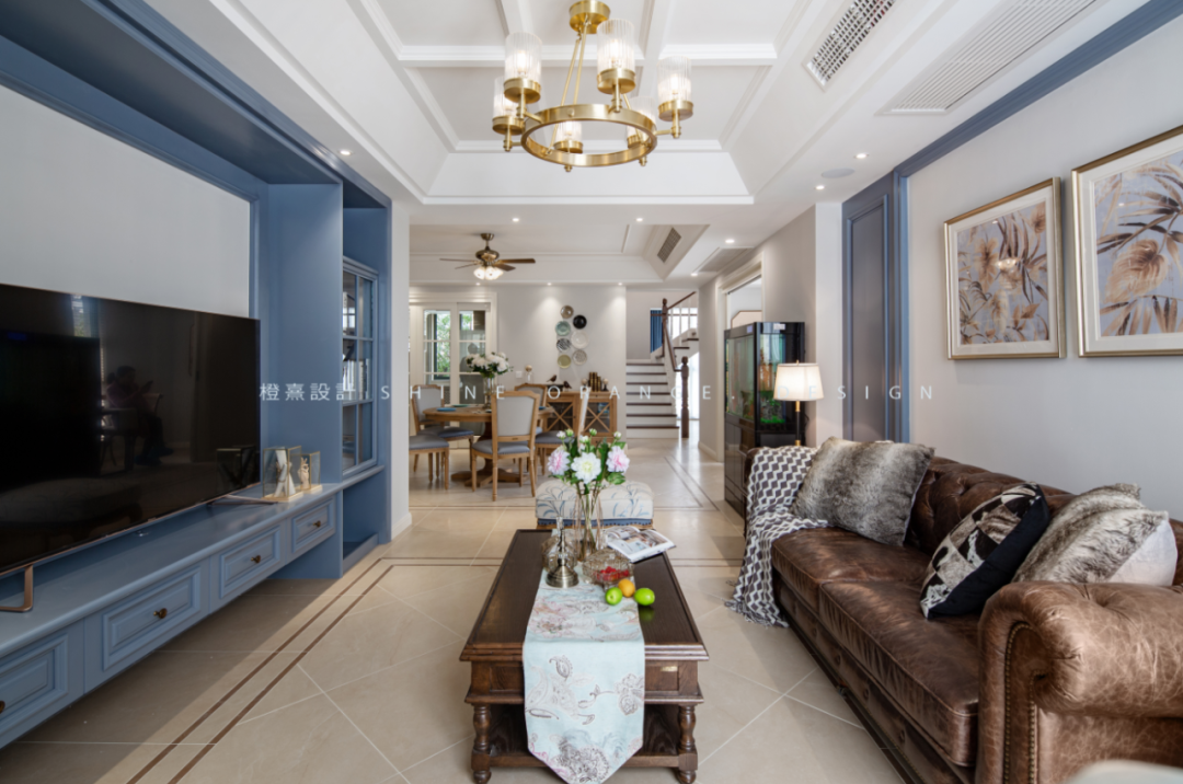 《橙熹设计》宁波现代美式别墅,温馨浪漫,打造舒适居家空间-19