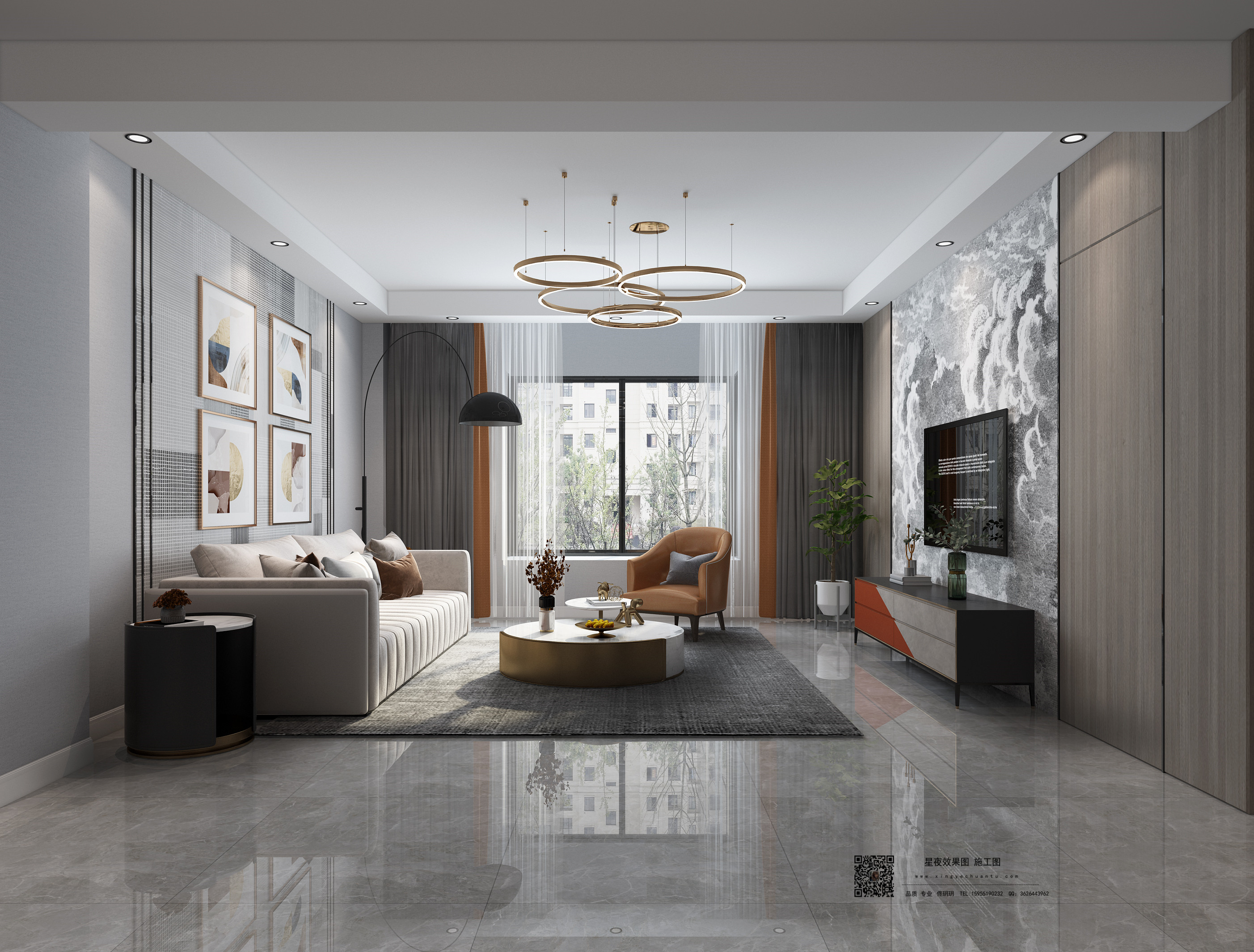 现代简约轻奢家居设计，打造通透休闲空间-4