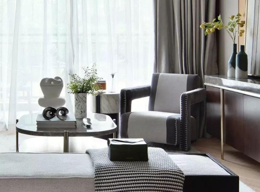 大唐阳光城·翡丽公馆 | 现代轻奢风格的三户型住宅设计-45