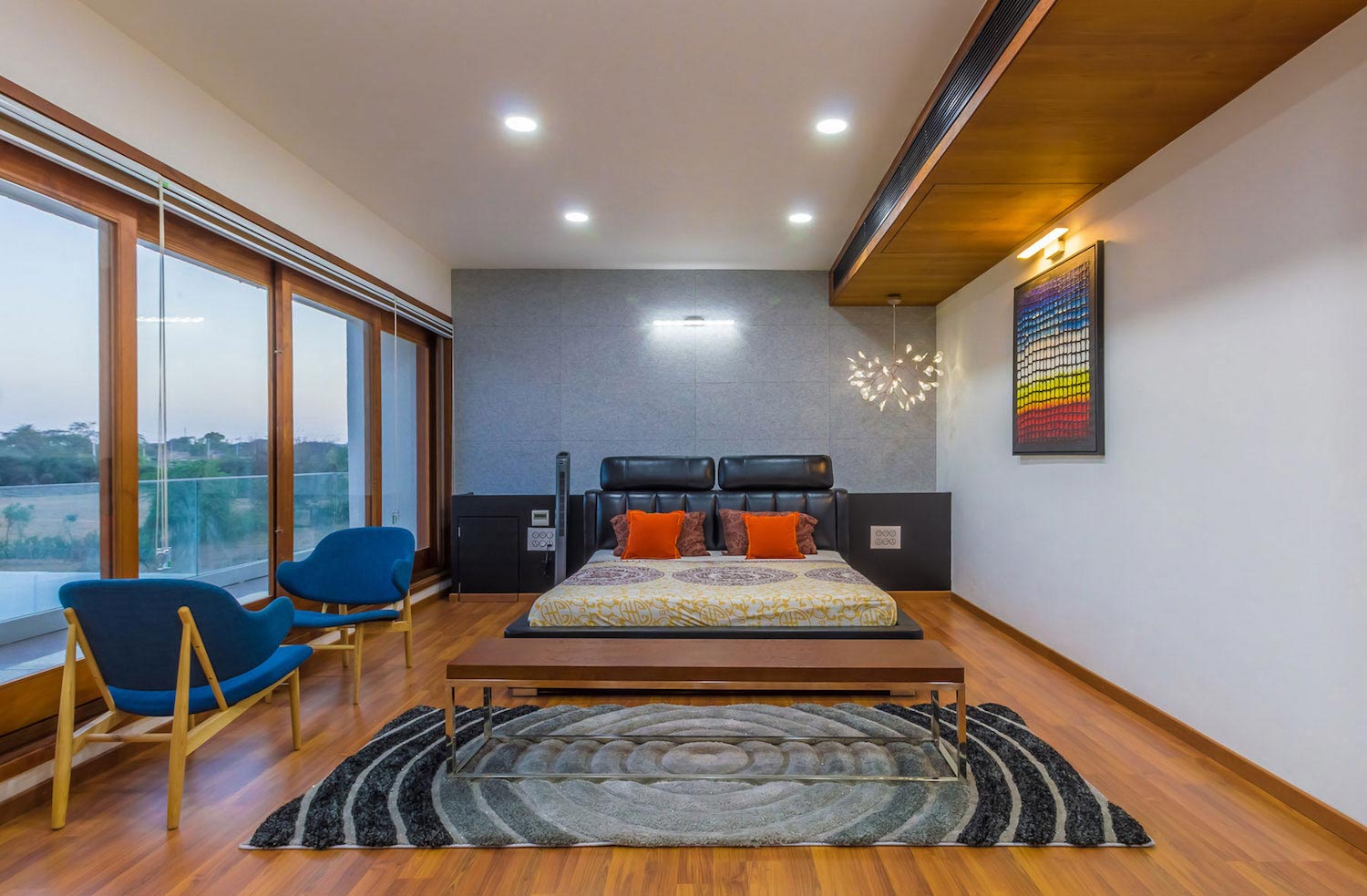 印度古吉拉特邦壮丽豪华别墅设计-22