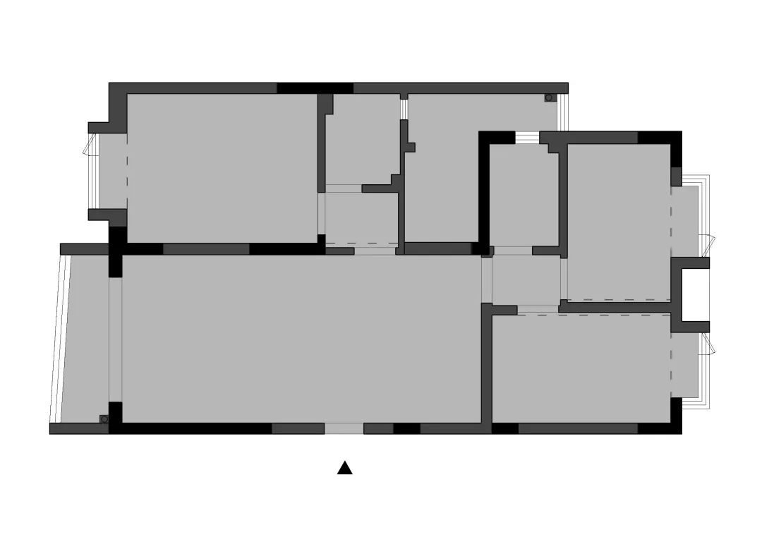 高级黑灰木元素，打造 100 平简约温馨家-3