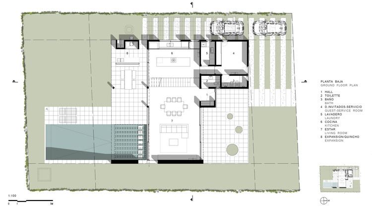 阿根廷年轻夫妇的开放式花园住宅-14