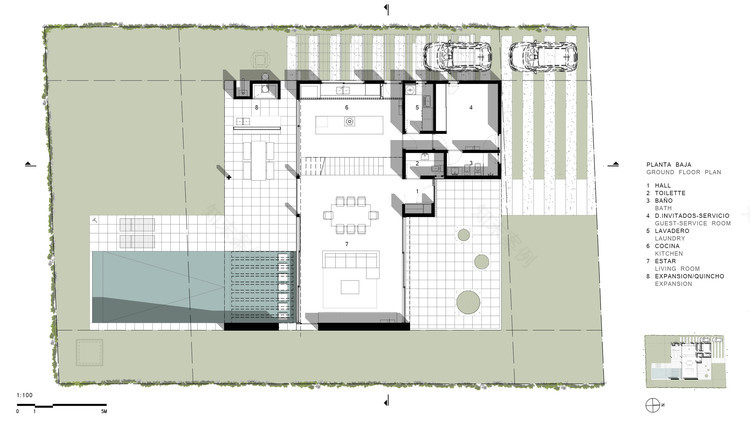 阿根廷年轻夫妇的开放式花园住宅-14